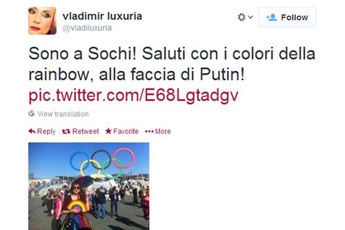 Luxuria foi solta e deve voltar à Itália / Foto: Reprodução Twitter